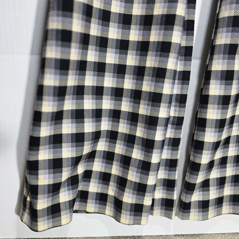 TORRID 2R Plaid Black & Beige Women's High Waisted Pants - Picture 6 of 7